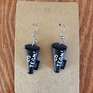 Black and White Minimalist Dangle Earrings